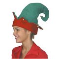 Red and Green Felt Elf Hat